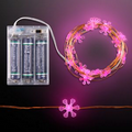 76" Pink LED Flower String Lights